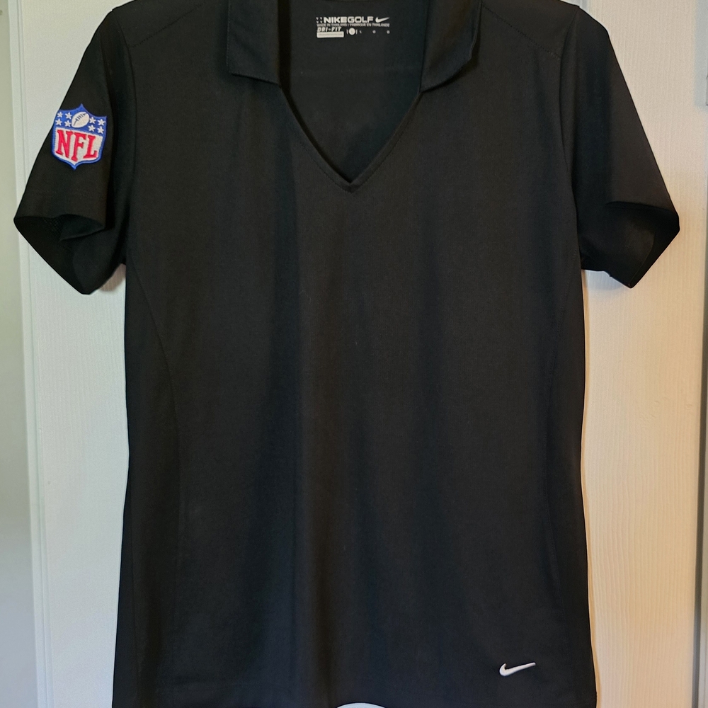Nike Black Polo with NFL Patch